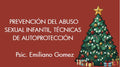16 DICIEMBRE 6:00PM PREVENCIÓN DEL ABUSO SEXUAL INFANTIL, TÉCNICAS DE AUTOPROTECCIÓN